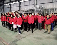 優佰特廚房設備公司2018年1月全體員工會召開，2017年公司成績喜人