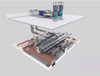 商用廚房抽排風系統安裝示意圖