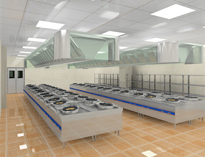 大型學校食堂廚房設備公司告訴你商用廚房必須具備的因素以及職能部門