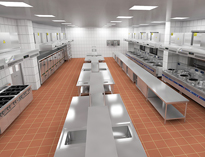 四川醫院食堂廚房設備廠家告訴你商用廚房設計的內容以及注意事項