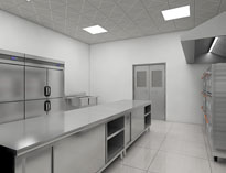 成都不銹鋼廚房廠家告訴你商用廚房設計中不可少的四個區域