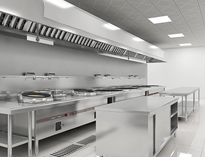 四川學校廚房設備廠家告訴你商用廚房地面防滑處理方法