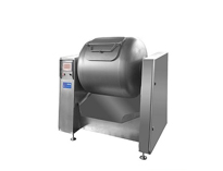 大型中央廚房設備廠家告訴你真空滾揉機快速腌制肉類