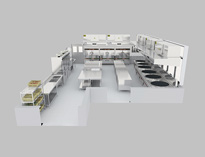 食堂廚房設備廠家告訴你商用廚房輔助間設計方法